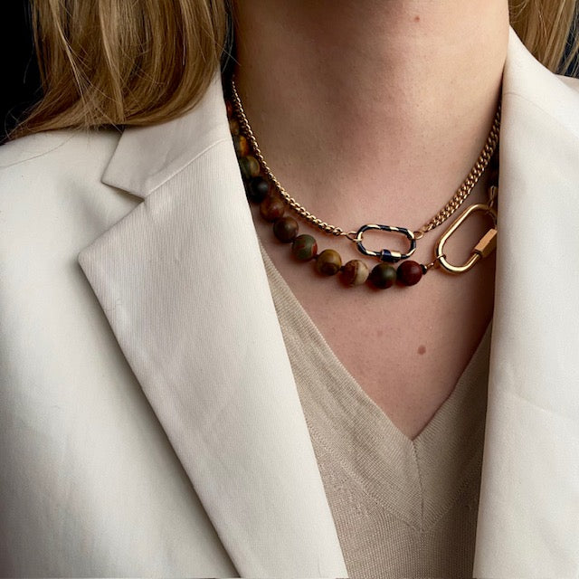 Marla Aaron 14k Imperial Jasper Strand