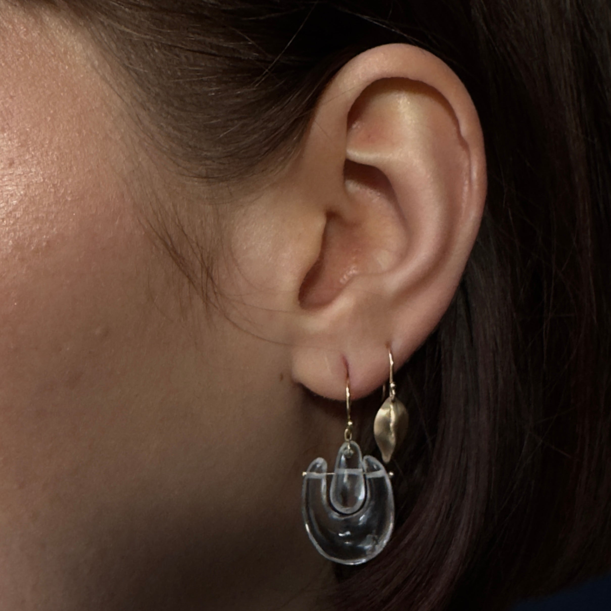 TenThousandThings 18k Small Crystal O'Keefe Earrings