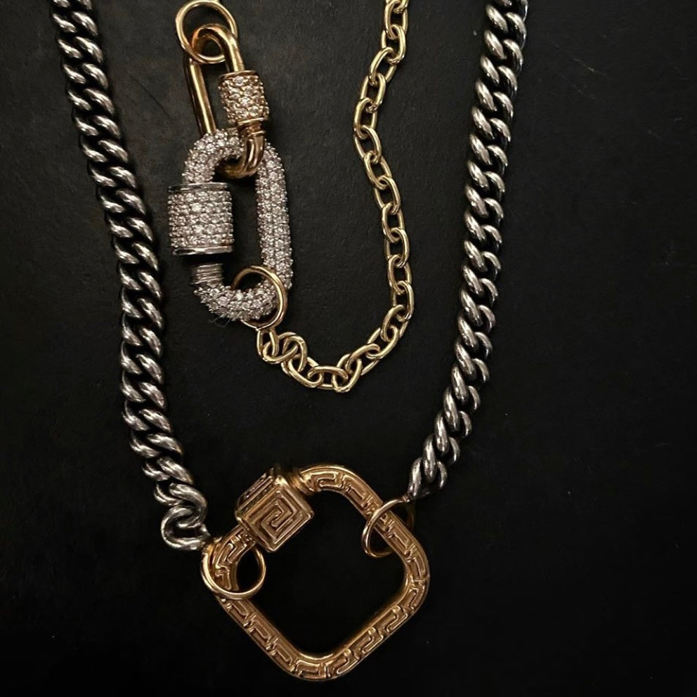 Marla Aaron 14k Yellow Gold Stoned Diamond Baby Lock