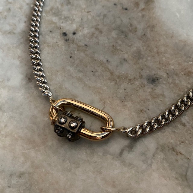 Marla Aaron 14k Yellow Gold & Diamond Consuelo Lock