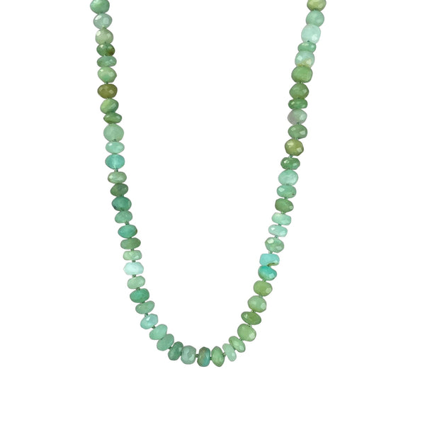 Metier Modern Facetted Peruvian Opal Beaded Necklace - 15"