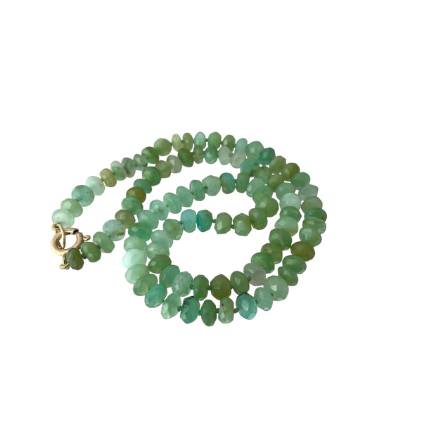Metier Modern Facetted Peruvian Opal Beaded Necklace - 15"