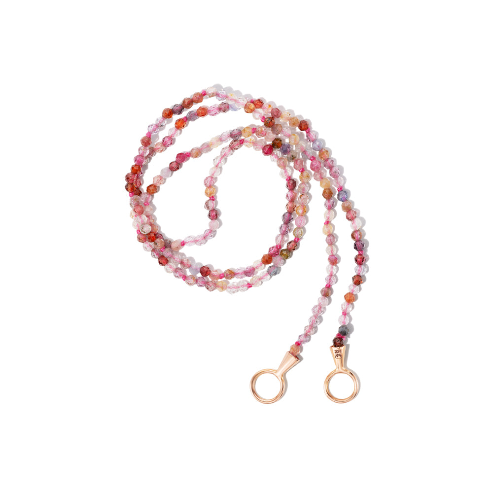 Marla Aaron 14k Itty Bitty Pink Spinel Strand