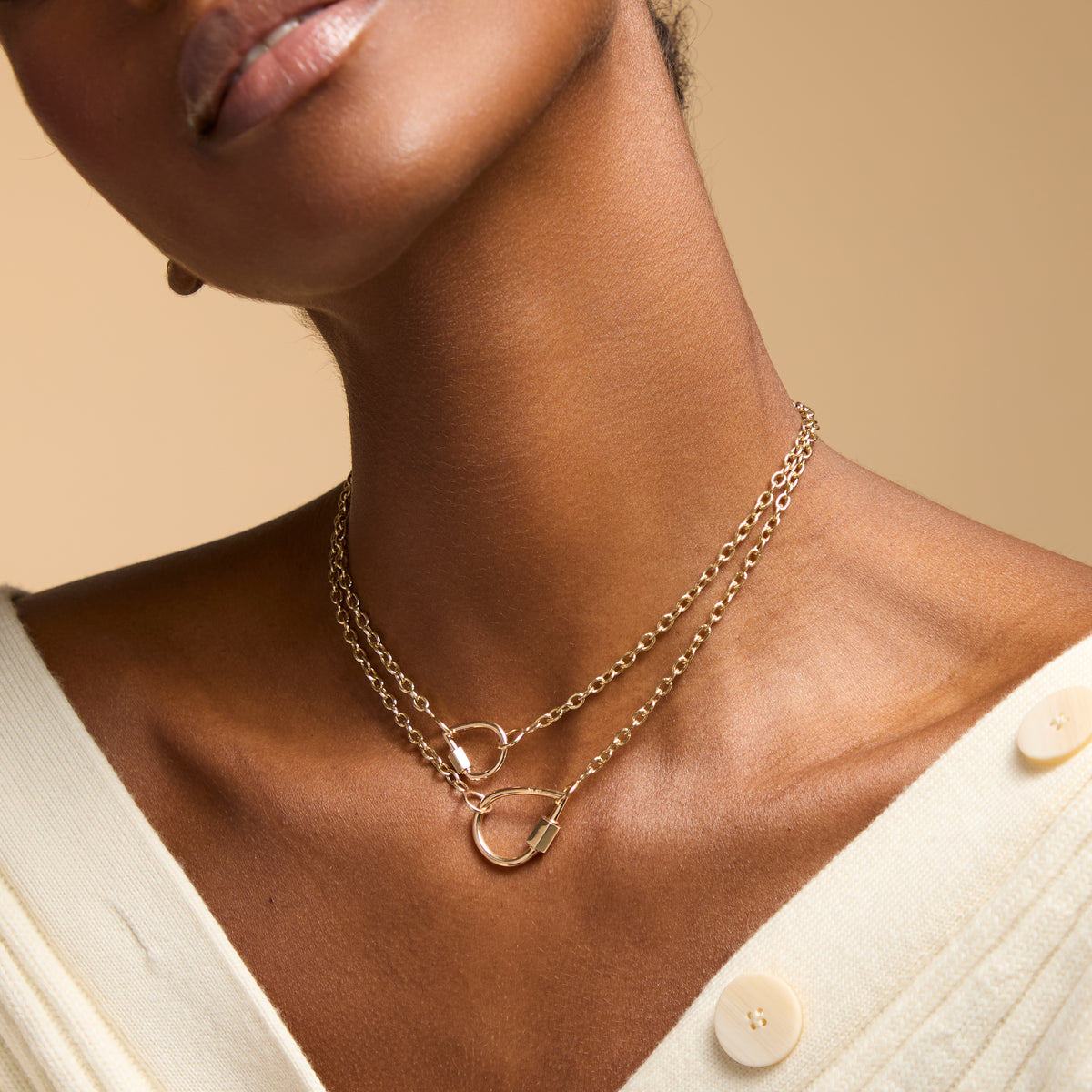 Marla Aaron 14k Yellow Gold Baby Drop Lock