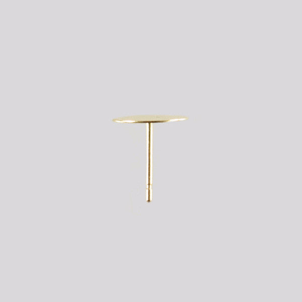 Kathleen Whitaker 14k 9mm Single Sequin Stud Earring