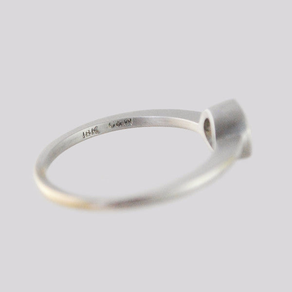 Gillian Conroy 18k White Gold & Rosecut White Diamond Ring