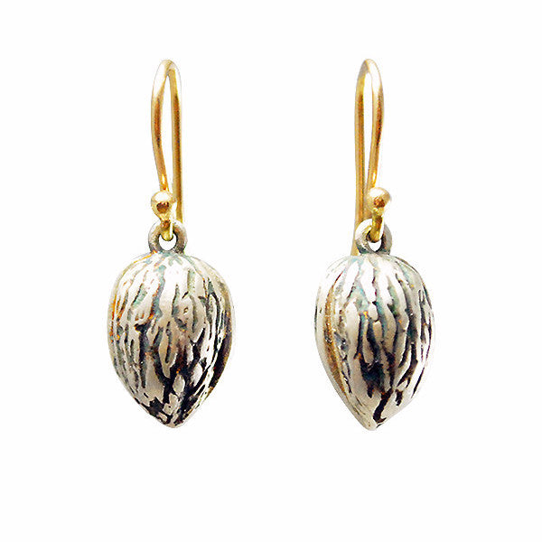 Gabriella Kiss Silver Walnut Earrings