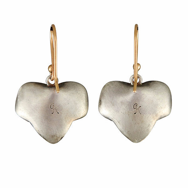 Gabriella Kiss Silver Ivy Leaf Earrings
