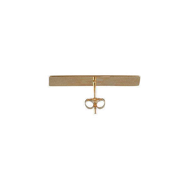 Kathleen Whitaker 14k Plane Stud Earring