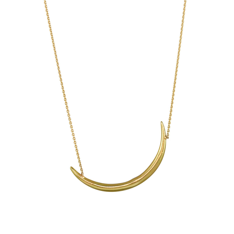 Gillian Conroy 14k & Diamond Large Crescent Moon Pendant Necklace