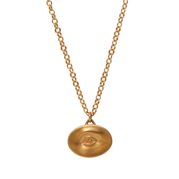 Gabriella Kiss 14k Small Eye Love Token Necklace - 21"