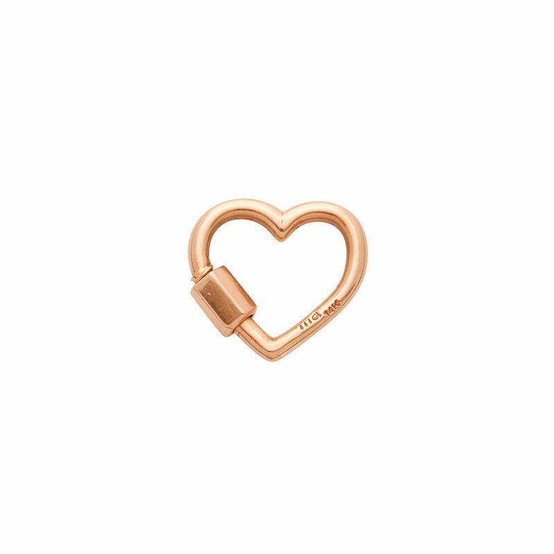 Marla Aaron 14k Rose Gold Baby Heart Lock