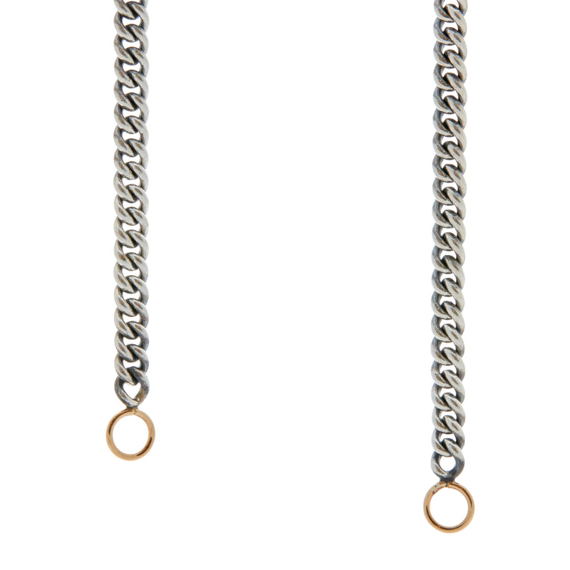 MiniMEGA Small Curb Chain Necklace | Marla Aaron 18 / 14K Rose Gold / Sterling Silver