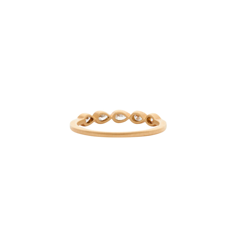 Gillian Conroy 14k Diana Pear Diamond Band Ring