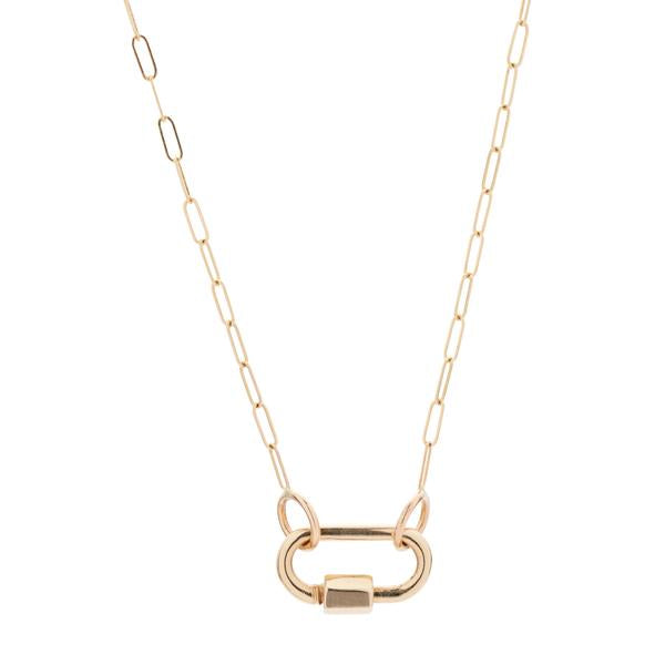 Marla Aaron 14k Rose Gold Square Link Chain