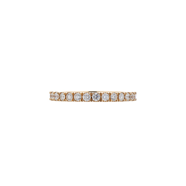Gillian Conroy 14k Gold 2mm Diamond Eternity Band Ring