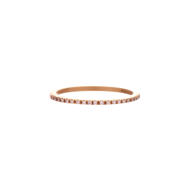 Gillian Conroy 14k Yellow Gold Tapered Prong Set Diamond Claire Band