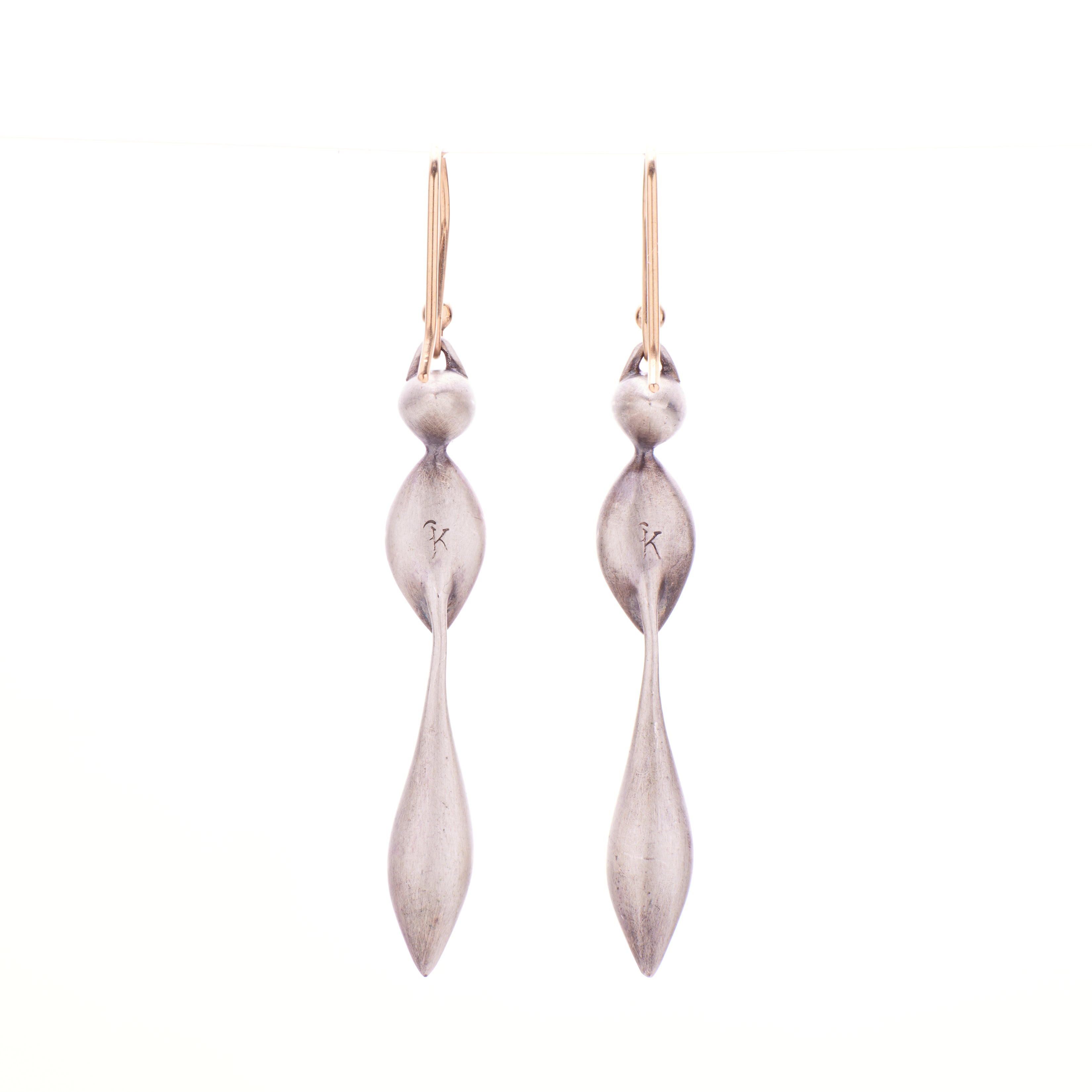 Gabriella Kiss Sterling Silver Small Wingless Wasp Earrings