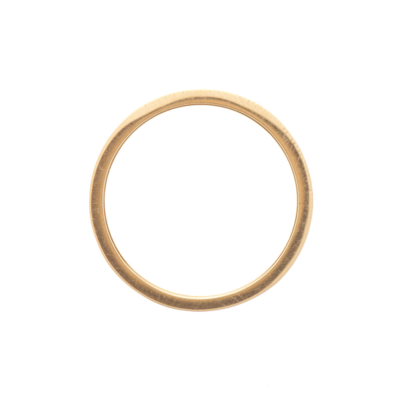 Gillian Conroy 18k Yellow Gold and White Diamond Baguette Band Ring