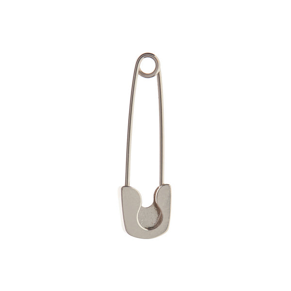 Gillian Conroy 14k White Gold Single Safety Pin Earring