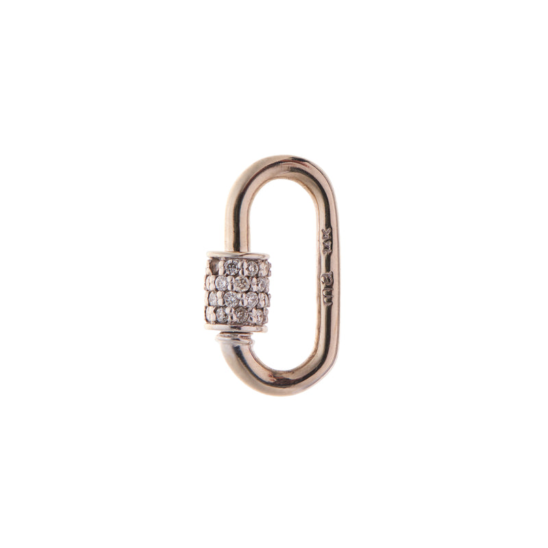 Marla Aaron 14k Yellow Gold Stoned Diamond Baby Lock