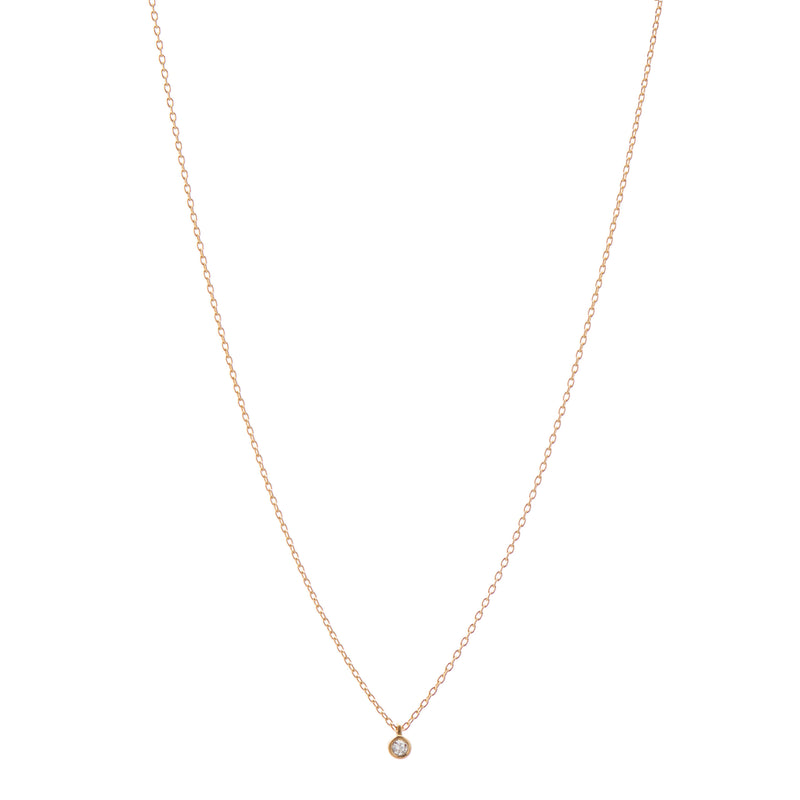 Marian Maurer 18k Single 3pt Diamond Necklace 16"