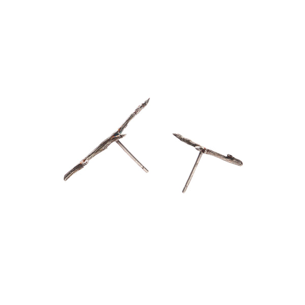 Gabriella Kiss Silver Branch Stud Earrings