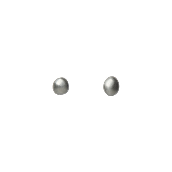 Gabriella Kiss Sterling Silver Small Pebble Stud Earrings