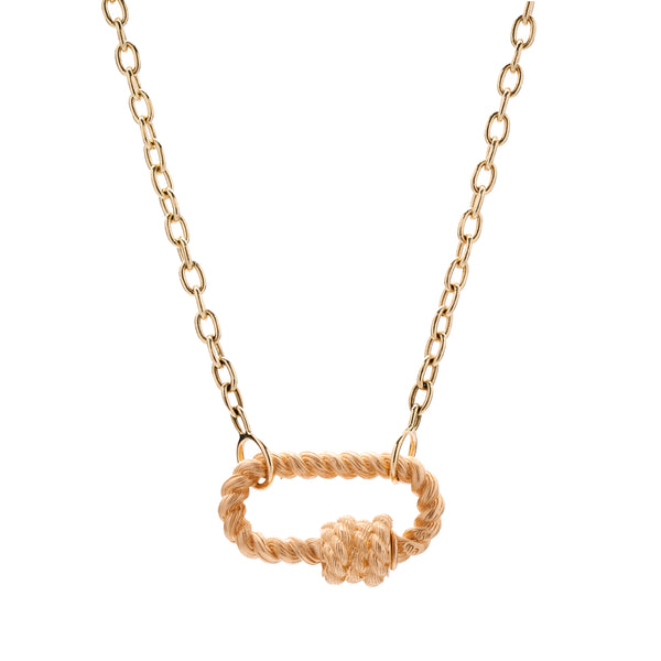 Marla Aaron 14k Yellow Gold Twisted Lock