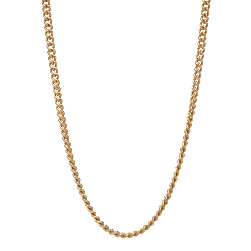 Stephanie Windsor 14k Gold Solid 4.5mm Curb Chain