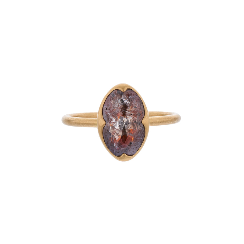 Gabriella Kiss 18k Oval Red Lacy Diamond Ring- 2.4ct.
