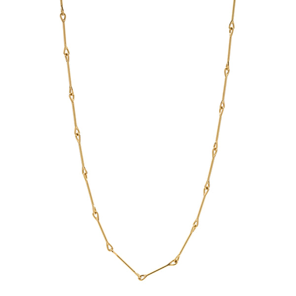 Tura Sugden 18k Gold Needle Eye Chain Necklace - Petite