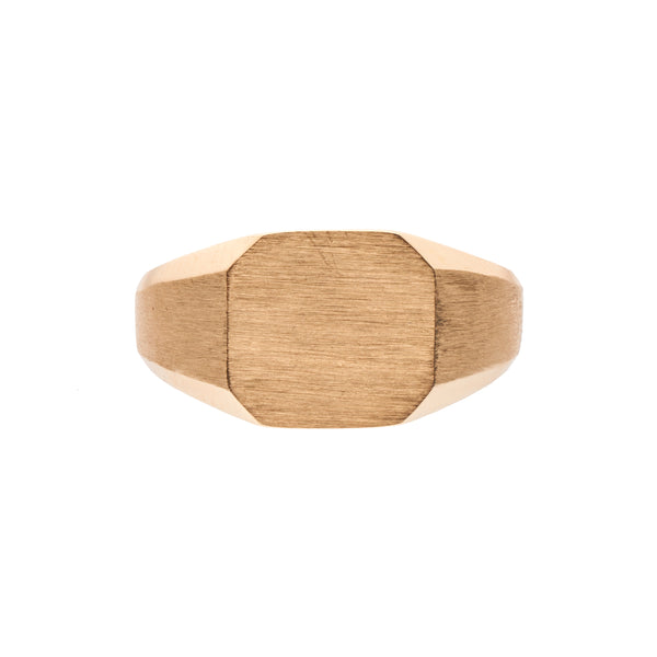 Metier Modern 14k Squared Signet Ring