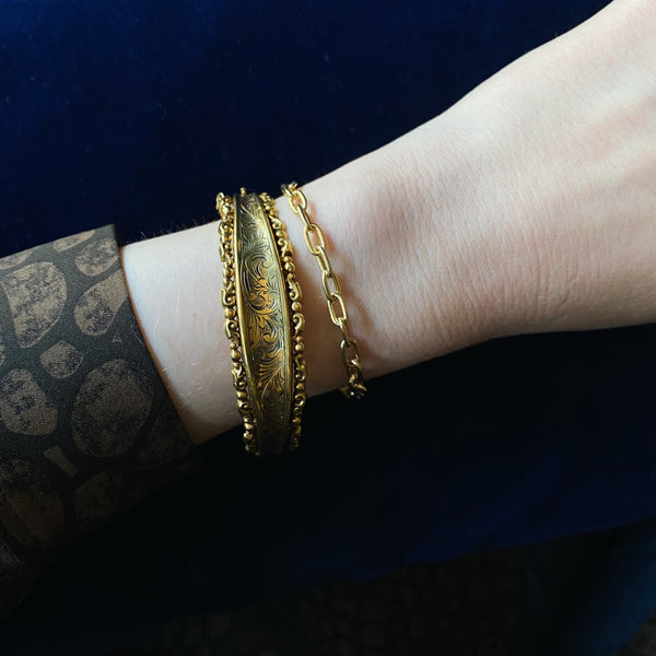Stephanie Windsor 14kt  120mm Solid Oval Link Bracelet