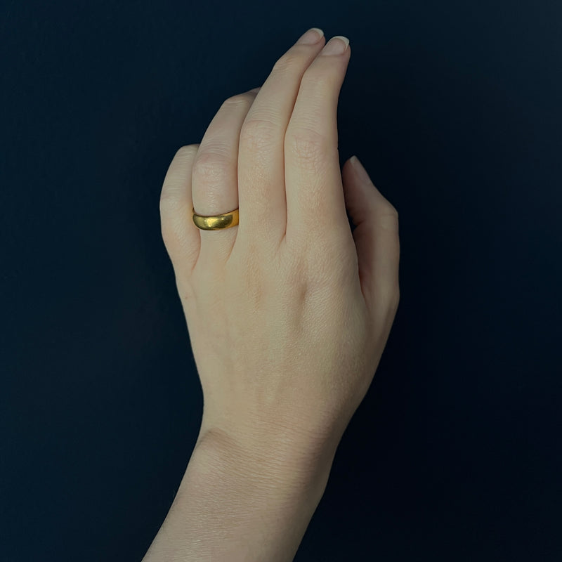 Antique 1920's 22k 5mm Wide Band