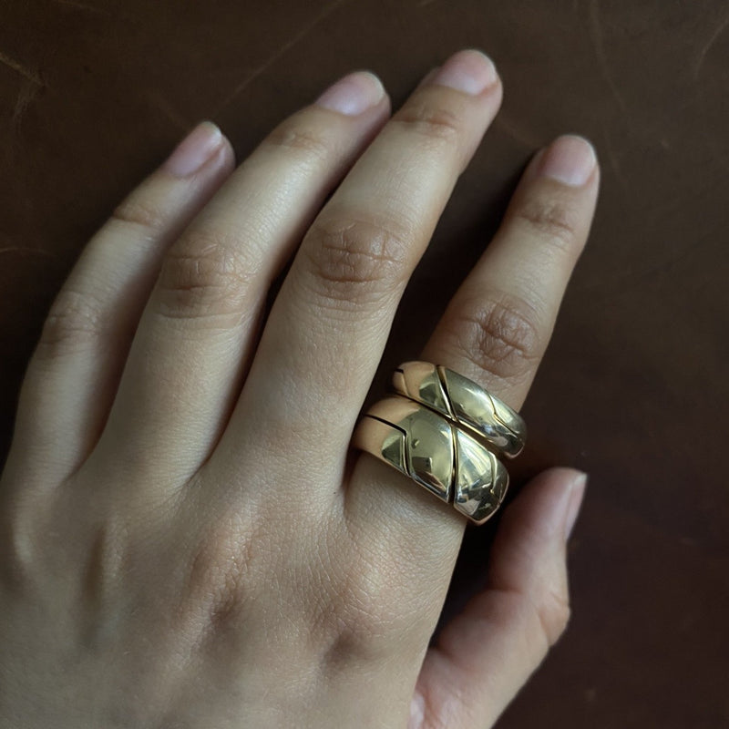 Marla Aaron Medium Di Me Ring in 14k Yellow Gold – Metier