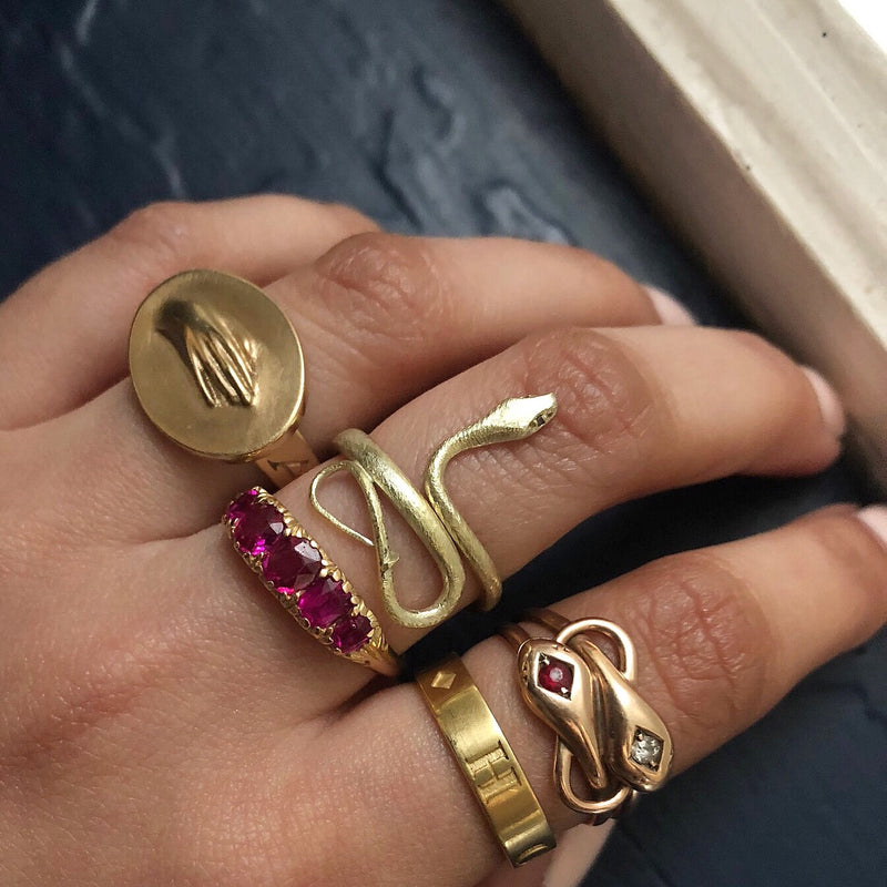 Kintsukuroi Ring With White Diamonds by Nicole Landaw & Oval Fine Rainbow  Moonstone Ring by Gabriella Kiss #nicolelandaw #gabriellakiss  #futureheirlooms #august…