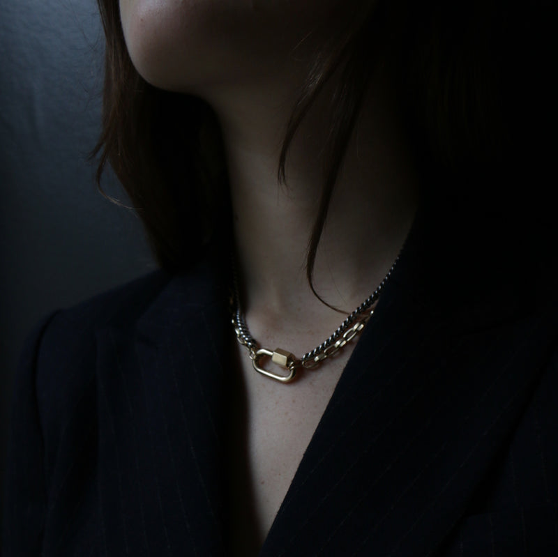 Marla Aaron 14k Yellow Gold Chubby Medium Lock