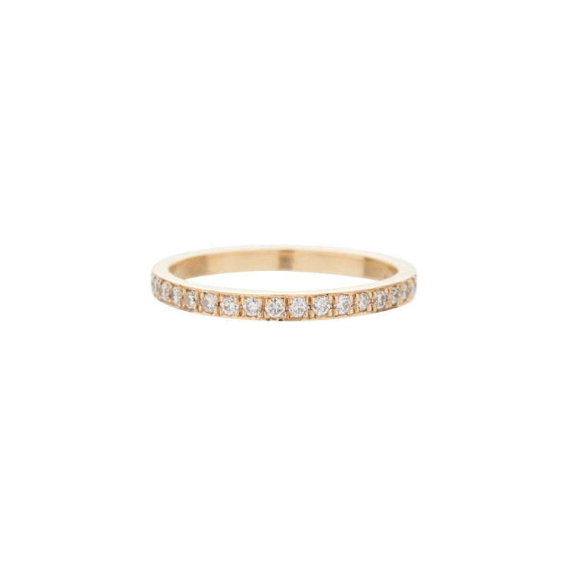 Gillian Conroy 14k "I Am Love" Eternity Diamond Band