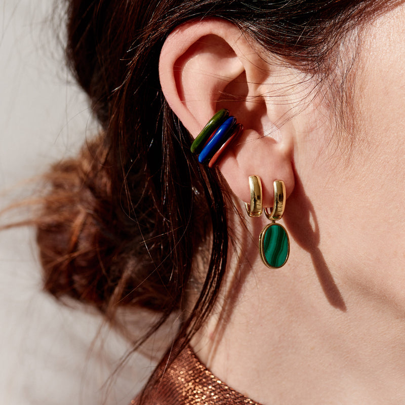 Marla Aaron 18k Pair of Gold Hoop Earrings
